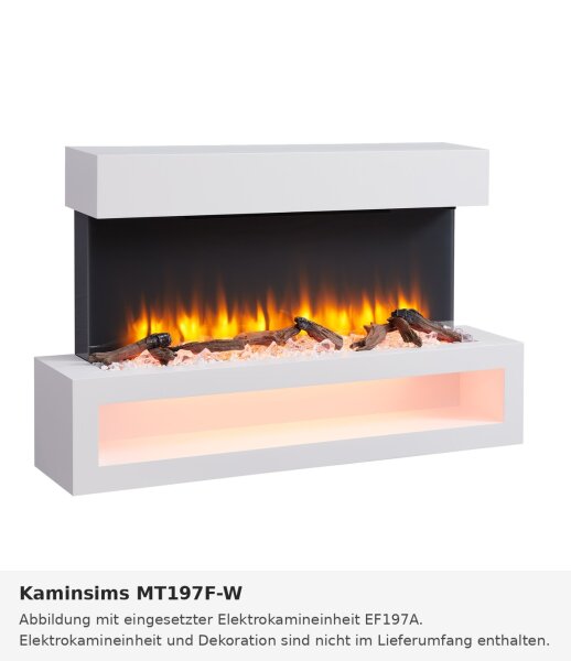 Kaminsims MT197F-W weiss (kombinierbar mit EF197A)