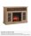Repisa de chimenea MT377D-NO, roble claro