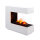 BALDERIA Cassiopeia electric fireplace - room divider, LED water vapor - white