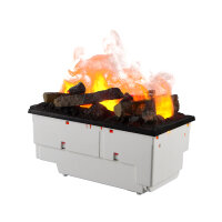 Elektrokamin BALDERIA Ikaros - Optymist-Flamme mit Nebel - Weiß