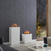 Elektrokamin BALDERIA Ikarus - Optymist-Flamme mit Nebel - Weiß