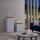 BALDERIA Ikaros Electric Fireplace with Water Mist, Tall Floor-Standing Column, Concrete Look