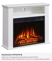 Fireplace mantel MT447B-W white