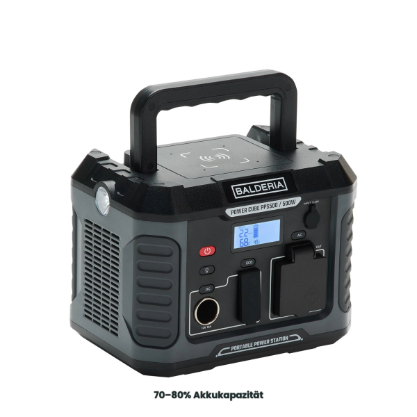 BALDERIA Power Cube 500 W Power Station – Portable Battery Storage