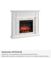 Fireplace mantel MT321D-W white