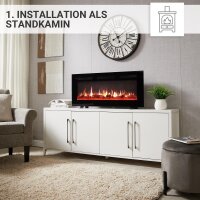Elektrokamin BALDERIA Leif 40 - 3in1 - schwarz