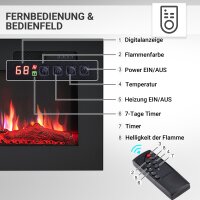 Elektrokamin BALDERIA Leif 60 - 2in1 - schwarz
