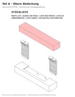 Upper cover A for Fireplace Mantel MT279E-CG concrete look