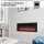 BALDERIA Agnes 36 electric fireplace - freestanding, wall-mounted, or built-in fireplace - black