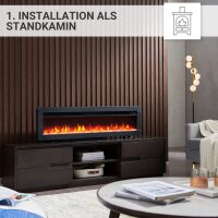 Elektrokamin BALDERIA Agnes 50 - 3in1 Stand-, Wand- oder Einbaukamin