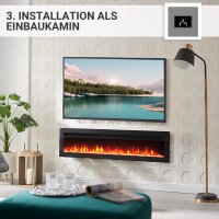 Elektrokamin BALDERIA Agnes 50 - 3in1 Stand-, Wand- oder Einbaukamin