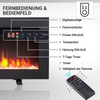 Elektrokamin BALDERIA Agnes 50 - 3in1 Stand-, Wand- oder Einbaukamin