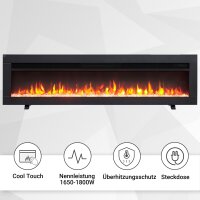 Elektrokamin BALDERIA Agnes 50 - 3in1 Stand-, Wand- oder Einbaukamin