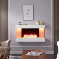 Elektrokamin BALDERIA Elis - Wandkamin, Heizung 2000 W -...