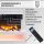Elektro-Wandkamin BALDERIA Nikos – Heizung bis 2000 W, 3D-Flammeneffekt, weiss