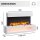 Elektro-Wandkamin BALDERIA Nikos – Heizung bis 2000 W, 3D-Flammeneffekt, weiss