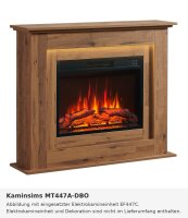 Fireplace mantel MT447A-DBO dark oak (4-pin)