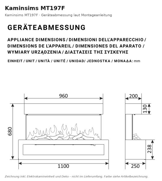 Repisa de chimenea MT197F