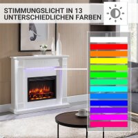 Elektrokamin Standkamin BALDERIA Hikaru – Heizung bis 2000 W, weiss