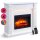 BALDERIA Hikaru electric fireplace - freestanding fireplace - white