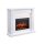 BALDERIA Hikaru electric fireplace - freestanding fireplace - white
