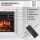 BALDERIA Hikaru electric fireplace - freestanding fireplace - white