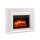 ElektrokaminBALDERIA Elektra –3D-Flammeneffekt, LED-Beleuchtung, Heizleistung 1–2 kW, Fernbedienung - Weiß