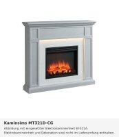 Fireplace mantel MT321D-CG concrete look