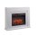 BALDERIA Apollon Freestanding Electric Fireplace – Heating Capacity up to 2000 W, Concrete Look