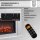 BALDERIA Apollon Freestanding Electric Fireplace – Heating Capacity up to 2000 W, Concrete Look