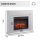 BALDERIA Apollon Freestanding Electric Fireplace – Heating Capacity up to 2000 W, Concrete Look