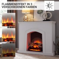 Elektrische Feuerstelle BALDERIA Lily - Kamineinsatz, 1500W - Schwarz