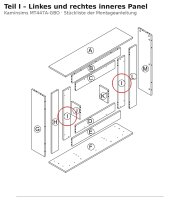 Linkes und rechtes inneres Panel I zu Kaminsim MT447A-GBO...