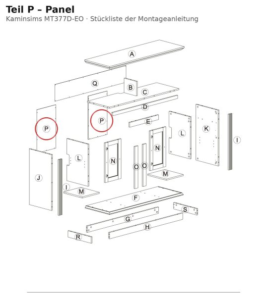 Panel P zu MT377D-EO
