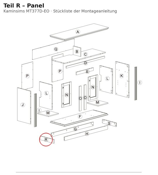 Panel R zu MT377D-EO