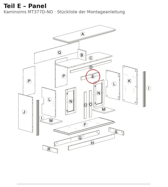 Panel E on MT377D-NO