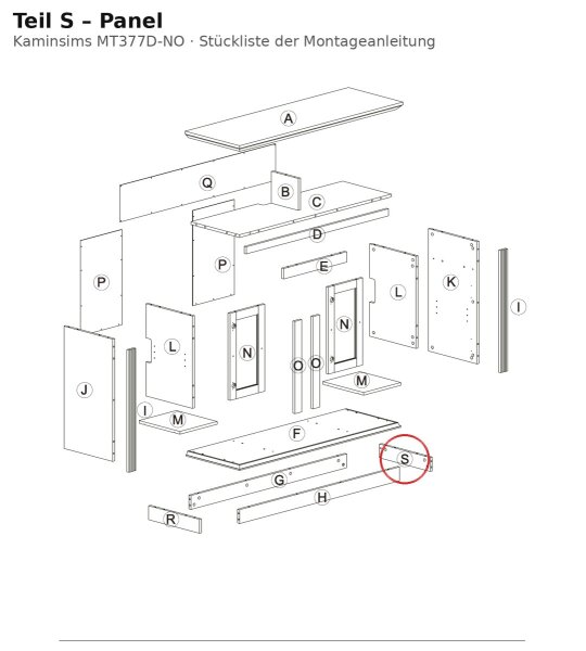Panel S zu MT377D-NO