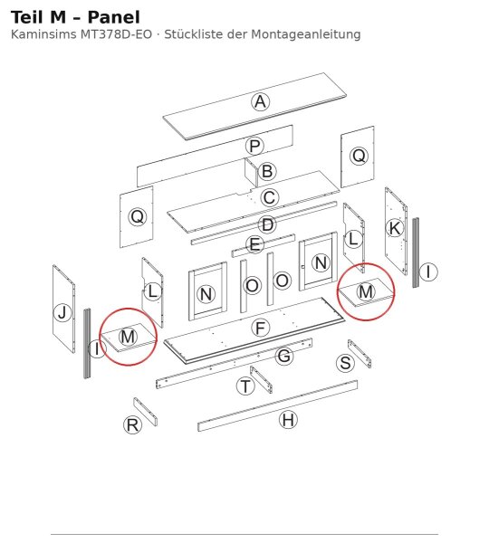 Panel M zu MT378D-EO