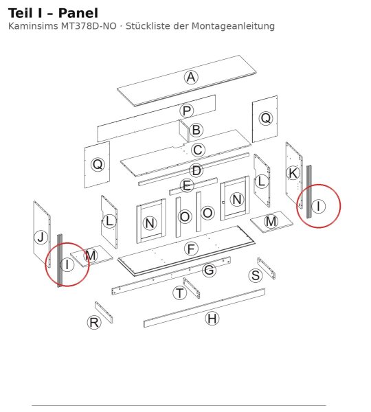 Panel I zu MT378D-NO