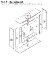 Deckelpanel A zu Kaminsims MT447A-DBO