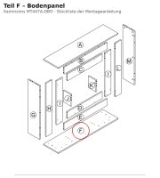 Bodenpanel F zu Kaminsims MT447A-DBO