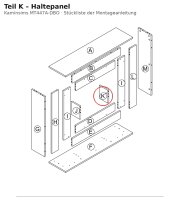 Haltepanel K zu Kaminsims MT447A-DBO