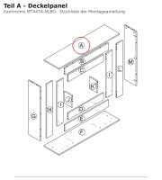 Deckelpanel A zu Kaminsims MT447A-NLBO