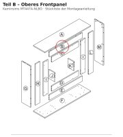 Upper Front Panel B for Mantelpiece MT447A-NLBO