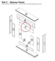 Oberes Panel C zu Kaminsims MT321D-EO