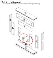 Haltepanel K zu Kaminsims MT321D-EO