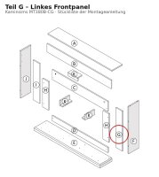 Linkes Frontpanel G zu Kaminsims MT380B-CG