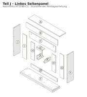 Linkes Seitenpanel J zu Kaminsims MT378B-CG