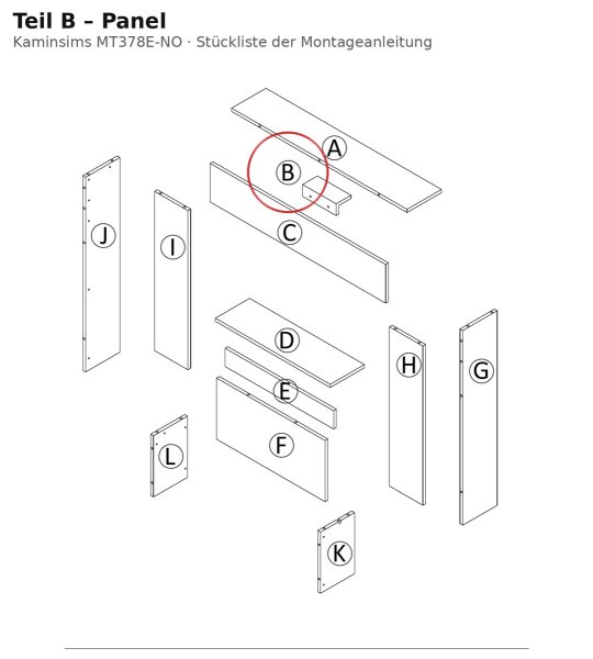 Panel B zu MT378E-NO