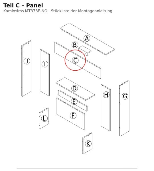 Panel C on MT378E-NO